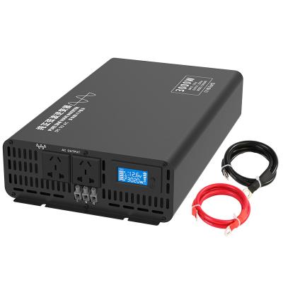 China 12V 24V 48V 60V 72V AC DC to 110V 220V 2000W 3000W 4000W 5000W Inverter Pure Sine Wave Off Grid 400*242*88mm (L*W*H) for sale