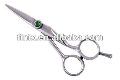 China Barber scissors shape design screw and ergonomic hair scissors for sale