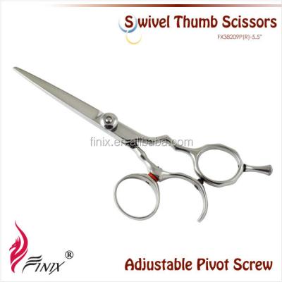 China Ergonomic Thumb Ring Hairdressing Scissors Pivot Hairdressing Scissors for sale