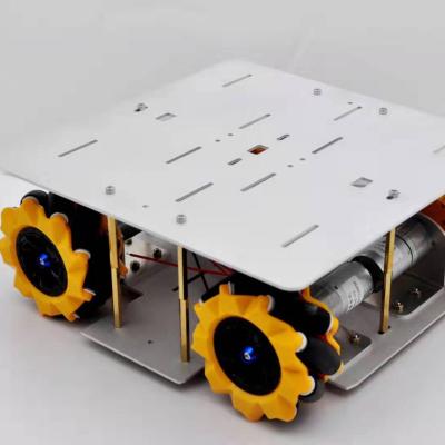 China 4WD Smart Mecanum Wheel Car Chassis for Arduino/Raspberry pi, ROS Metal Robot Platform with 80mm Mecanum Omni Wheel and 121212 for sale