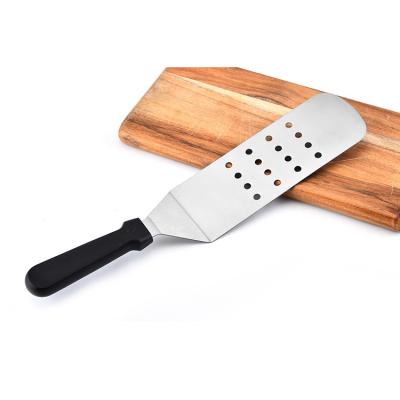 China Stainless Steel Long Lasting Universal Spatula Cake Tool Pizza BBQ Turner Spatula Cooking Grill for sale