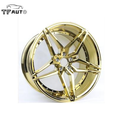 China Passanger 1 Piece Car Forged Wheels Custom 20 21 22 24 Inch Chrome Forged Alloy Car Wheel for sale