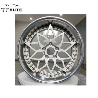 China Passanger Car Customized Luxury Monoblock 2 Piece Forged Alloy Wheels For High End Racing Cars for sale