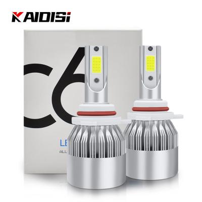 China Auto spare parts 9006 36W H1 H3 880 H7 H11 9005 9006 6000k auto c6 led headlight bulb universal for sale