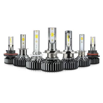 China Automobile F2 lamp led headlight 1860 chip led headlight kits 6000k 3000k 50w 8000lm car led headlight bulb for sale