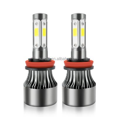 China Automobile lamp led auto parts high power cob h11/h8/h9 led spotlight led bulb 80w 9600 lumens x7 led headlight for sale