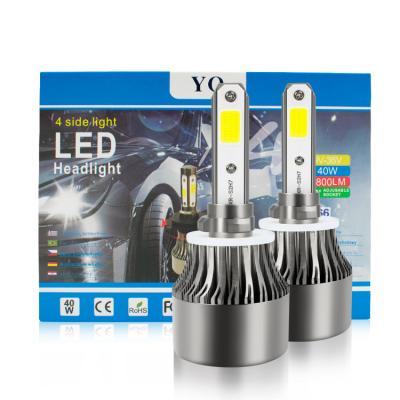 China Automobile lamp x7 led headlight kits 6000k 880 led headlight bulb COB chip for all car for sale