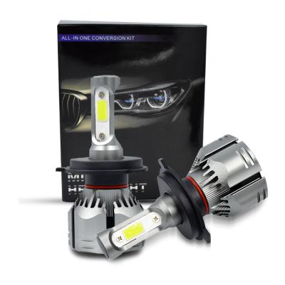 China High Power 72W 16000lm 8V-36V Auto Lamp Car LED Headlight COB Chip H4 H7 H11 9005 H1 R11 LED Auto Headlight For Automobile for sale