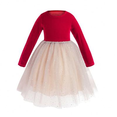 China Hot Sale Antibacterial Girls Dress Girls Princess Skirt Sequin Mesh Skirt Dress For Baby In China for sale