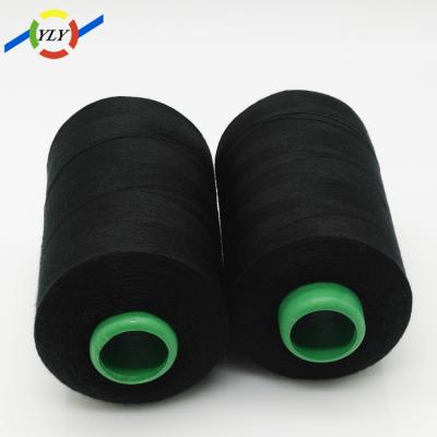 China High Tenacity 60/2/3 40/2 100% Spun Polyester Sewing Spool Optical Black Thread zu verkaufen