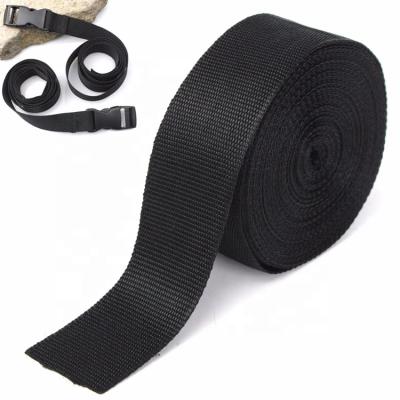 China 20mm 25mm 32mm 38mm Woven Bag Tape Stripe PP Polypropylene Webbing Sash Belt 50mm Viable Custom Made for sale