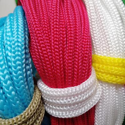 China High Abrasion Resistance Braided 4mm 6mm Nylon PP Cotton Braid Tote Bag Rope Handle Rope for sale