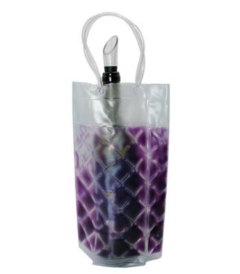 China Waterproof Custom Portable Gel Ice Packs Bottle Wine Cooler Bag for sale