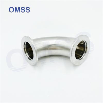 China 2CMP Sanitary Stainless Steel Pipe Fitting 90° Tri Clamp Hose Elbow 90 Degree for sale