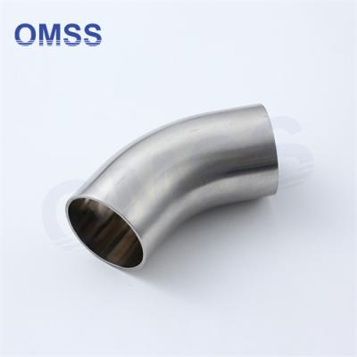 China Sanitary Stainless Steel Pipe Fitting 2CMP- 90° Tri-Clamp Elbow 90 Degree en venta