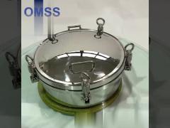 Round Metal Manhole Cover DN500 Stainless Steel Sanitary With Pressure