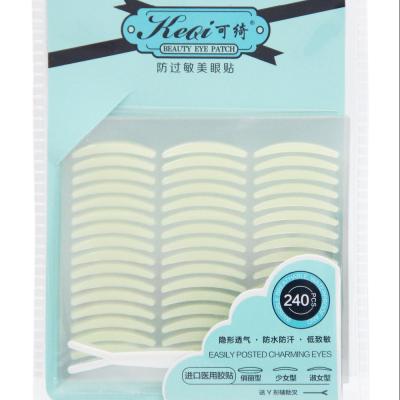 China Newest design safety and beauty high quality eyelid make up tools fiber eyelid eyelid double tape invisible wide stickers for sale