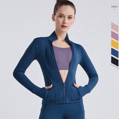 China Custom Logo Plus Size Colorful Choose Breathable Autumn Winter Comfortable Yoga Jacket With Pocket for sale