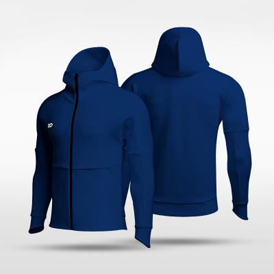 China Breathable High Quality Wind Proof Man Soccer Tracksuit Unisex Football Jacket Coat With Zipper for sale