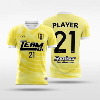 China Quick Dry Custom Design Football Training Mens Sports Soccer Jersey Breathable Wear for sale