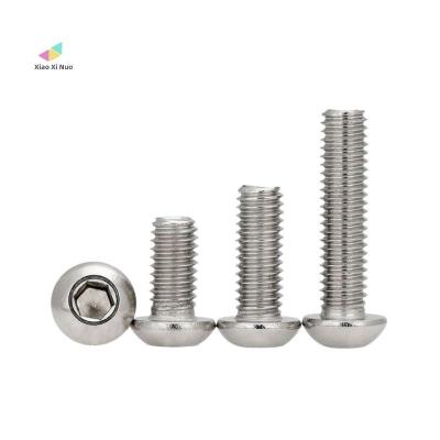 China XiaoXiNuo Factory XiaoXiNuo Factory Round Stainless Steel Hexagon High Quality Knob Socket Head Button Machine Screw for sale