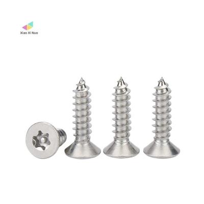 China Furniture Factory Price M4 M5 Stainless Steel Flat Head Tapping Screws Csk Countersunk Torx Carbon Steel Tapping Screws for sale