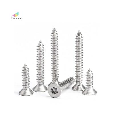 China XiaoXiNuo Factory Furniture Carbon Steel Main Flat Countersunk Torx Self Tapping Screws Anti-Security 304 316 Stainless Steel Tapping Screws for sale