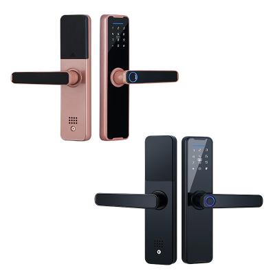 China China made zigbee high quality waterproof tuya smart lock door handle set 6-20 for sale