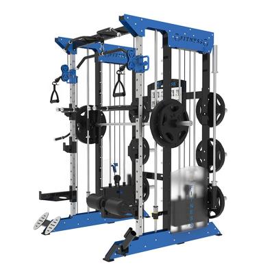 China Universal Commercial Home Power Rack Fitness Equipment Gym Hom Machine Multifunctional Smith Trainer for sale