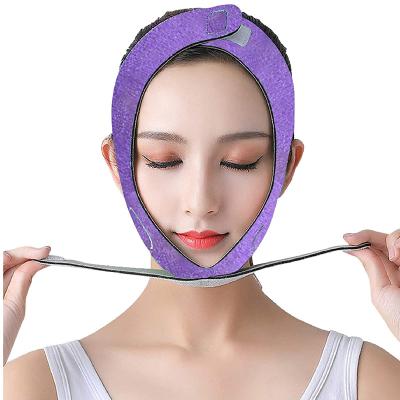 China Face Lift V-Line Lifting Patches Chin Up Belt Chin Reducer Double Face Lift Correction Belt V-Shape Slimming Line V-Shaped Belt for sale