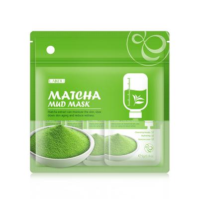 China Private Label Custom Bestselling Moisturizer Whitening Natural Vegan Facial Cleansing Clay Face Mud Mask Green Tea for sale