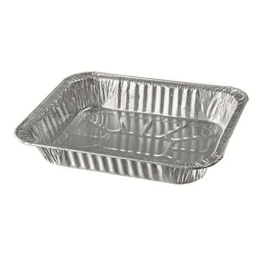 China 3500ML Food Grade Container Aluminum Container Catering Disposable BBQ Grill Tray Baking Pan for sale