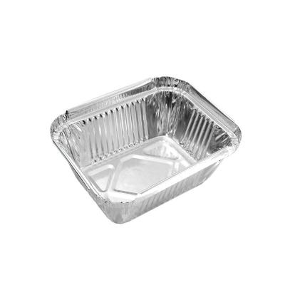 China Food Grade 450ML Food Packaging Aluminum Dish Boxes Aluminum Foil Container With Factory Price for sale