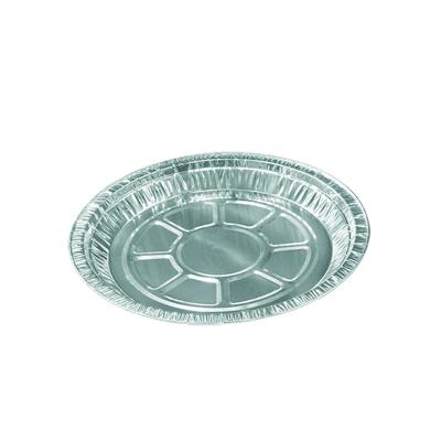 China Hot Selling Almunim Cheap Custom Food Aluminum Container Mold 9-10 Inch Round Tray for sale