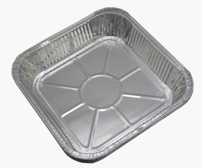 China Disposable Food Grade Food Packaging Aluminum Foil Containers Fit Aluminum Baking Tray for sale