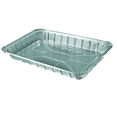 China Wholesale High Quality Large Rectangle Food Portable Aluminum Foil Container Tray for sale