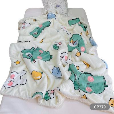 China Lovely Cartoon Anti-Static Wrap Super Soft Baby Knitted Fleece Blanket Super Soft Baby Knitted Fleece Cartoon Lovely Blanket for sale