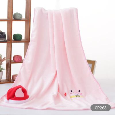 China Hot Selling Plush Blanket Baby Kids Christmas Cartoon Animal Dog Blanket Anti-static Warm Santa Piggy Flannel Soft Fleece for sale