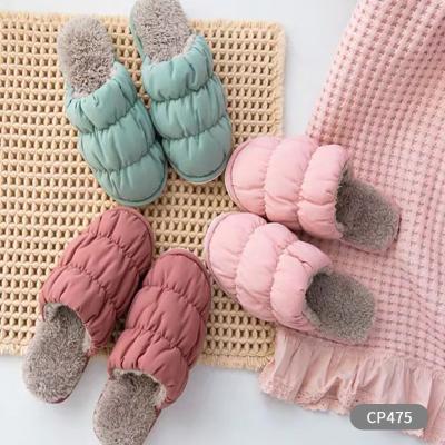 China Winter Autumn Fashion New Home Slippers PVC Shoes Ladies Warm Couples Waterproof Household Bedroom Slippers Women's Slippers for sale