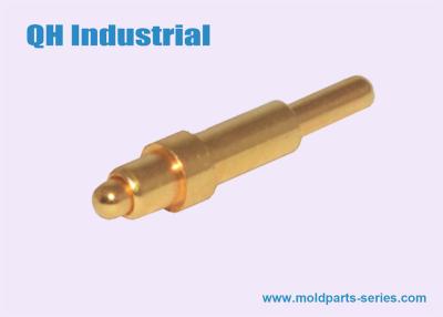 China Shenzhen Factory QH Industoial OEM ODM Hot Sale Copper Brass C3604 Gold Plating 3uin 4uin 5uin Spring Loaded Pogo Pin for sale