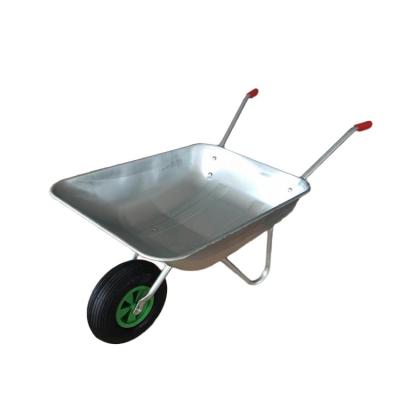 China Galvanized Metal Wheelbarrow Features Standard Stainless Steel Functions Good Price Wheelbarrow for sale