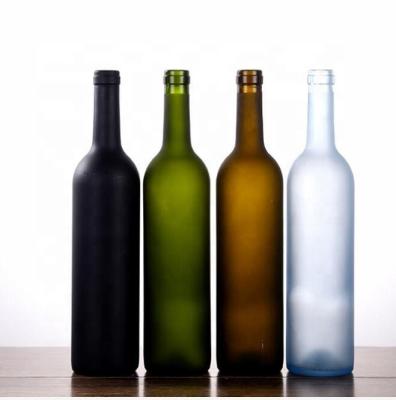 China Antique Green Glass Beverage 750ml Wine Bottle For Bordeaux And Burgundy Wines for sale