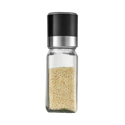 China New Style Square Spice Viable Salt Herb Pepper Grinder 120ml for sale