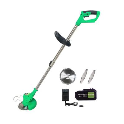 China Newest Hand Push Lithium Battery Grass Trimmer Portable Lightweight Cordless Cutter Electric Cordless Brush Cutter for sale