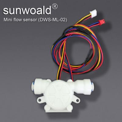 China Hall Sensor Sunwoald OD6mm Quick Connect Mini Pom Flow Sensor To TDS For Coffee Machine Water Dispenser for sale