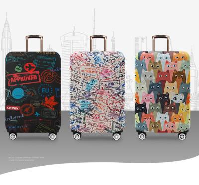 China Dust Proof Cover Device Cute Cute Custom Printing Spandex Travel Luggage Cover for sale