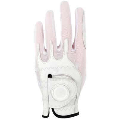 China Men Hot Selling Custom Logo Golf Marker Sports Glove Cabretta Leather Magnet Golf Gloves for sale