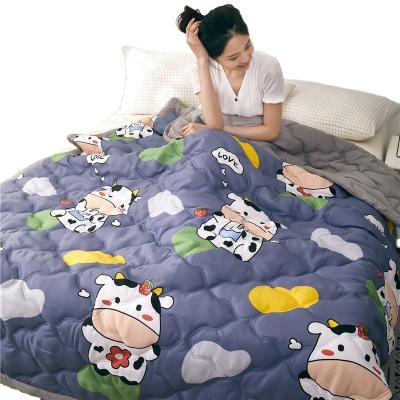 China 2022 Light Comfortable Summer Bedding Baby New Washed Cotton Cartoon Comforter Set Factory Made for sale