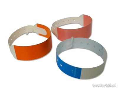 China Waterproof Disposable PP Paper variety colors UHF RFID Chip Wristband Bracelet For Medical Patient Identification Events for sale