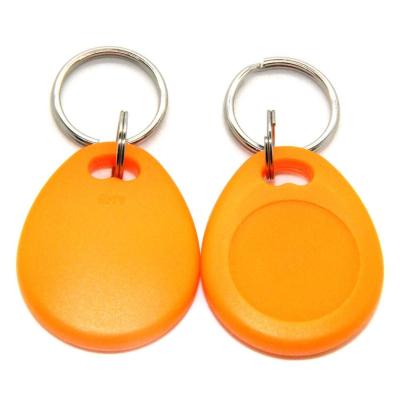 China Mutiple Color Programmable Hot Sale Smart 13.56 MHz Proximity Key Fob Custom Size Keychain Access Control Tags for sale